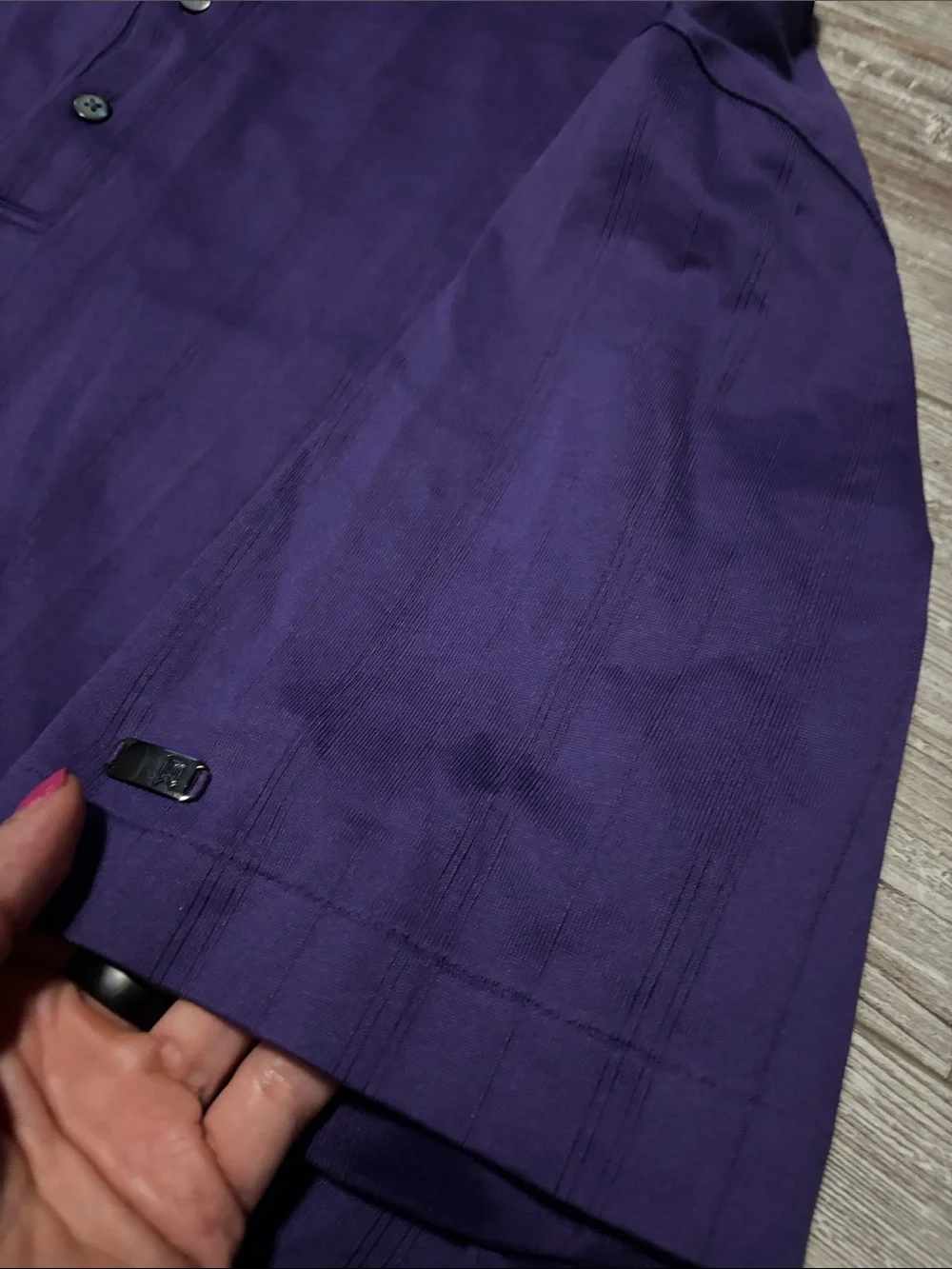 Tiger Woods (Nike) Men's Polo Shirt in Purple- Lg